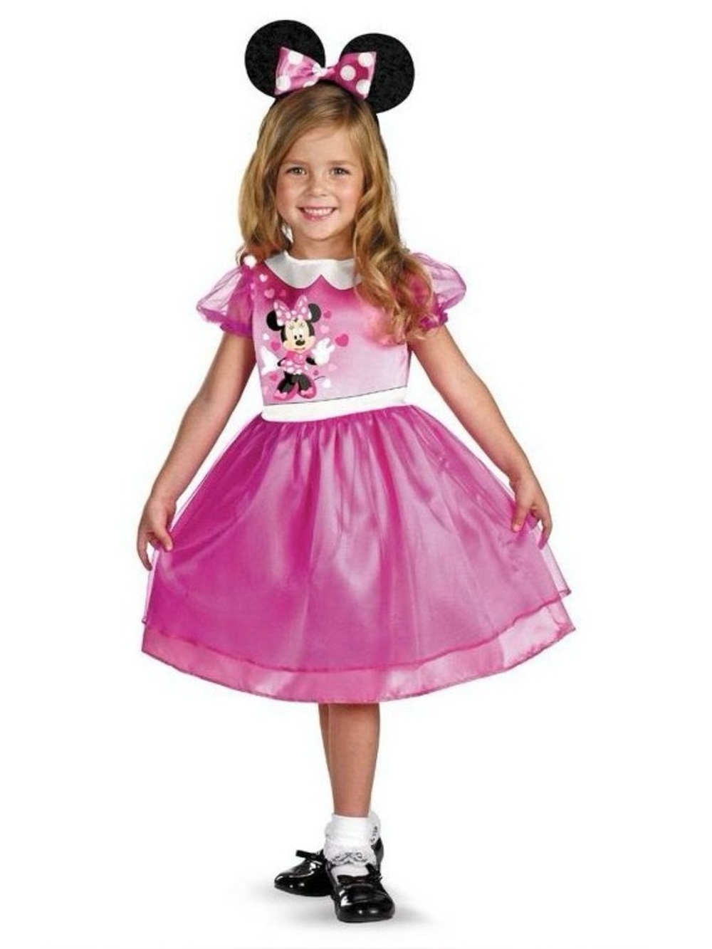 *NWT* Toddler Disney Minnie Mouse Halloween Costume Dress w/Headband, Size 2T
